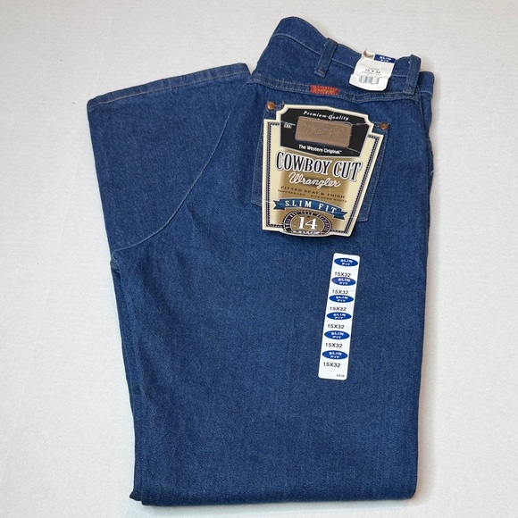 Wrangler Other - Western Wrangler Cowboy Cut Slim Fit Jeans Numeric 15×32 Size Fits Men’s 29–30W